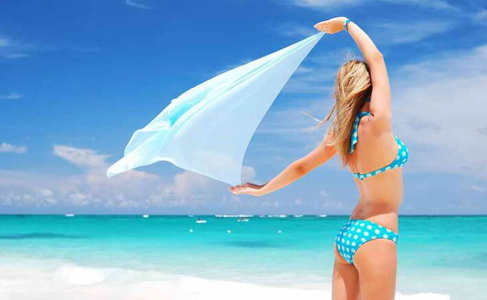 Mädchen am Strand