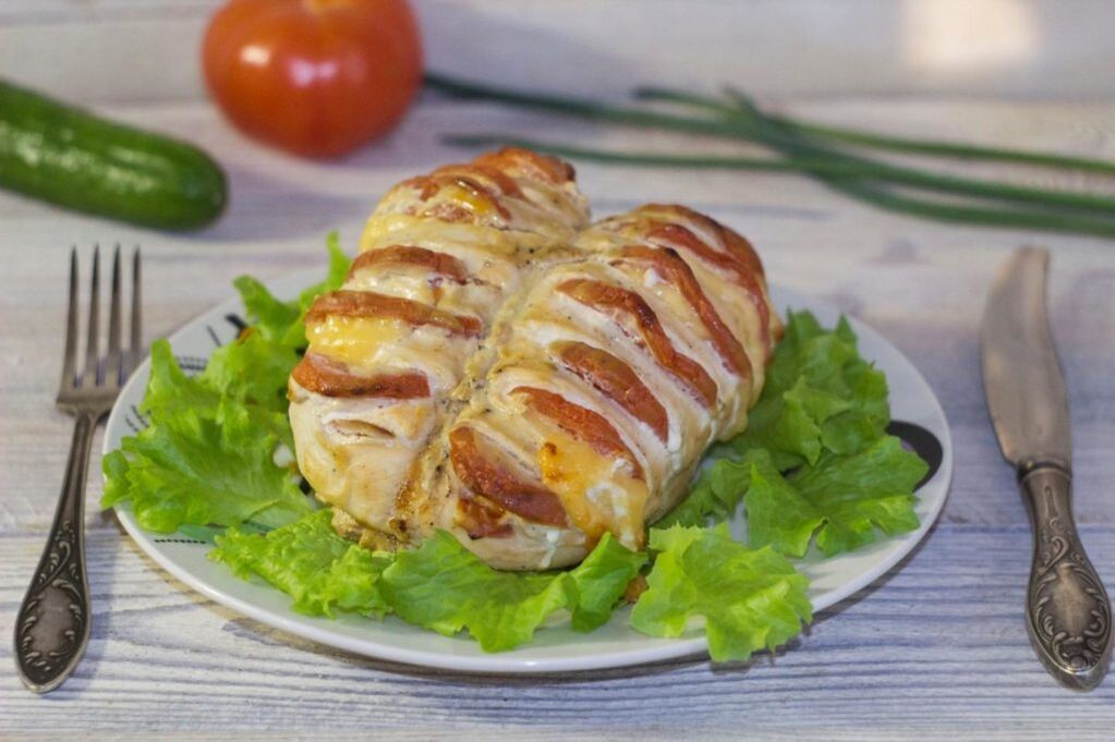 Hähnchenbrust mit einer Proteindiät